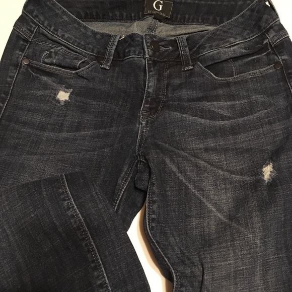 $12/2+ Cuffed Straight Leg Jeans Distressed - Picture 6 of 8